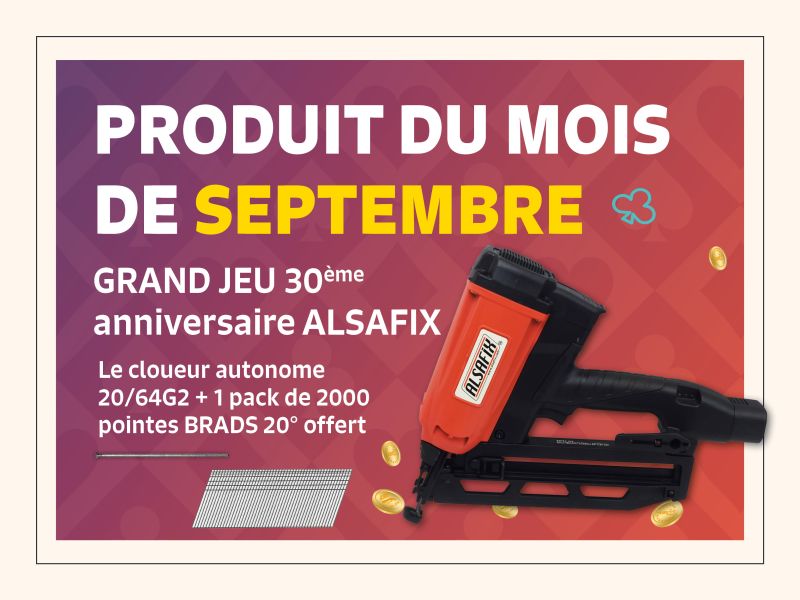 Produit du mois de SEPTEMBRE / Grand jeu 30ème anniversaire