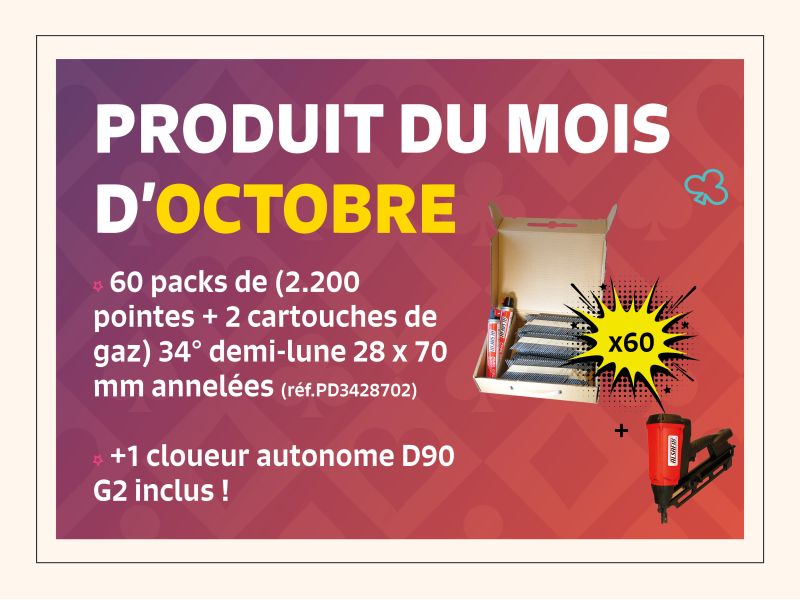 Produit du mois d'OCTOBRE