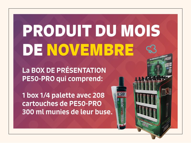 Produit du mois de NOVEMBRE