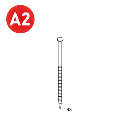 Nails 34° 28 x 63 ring INOX