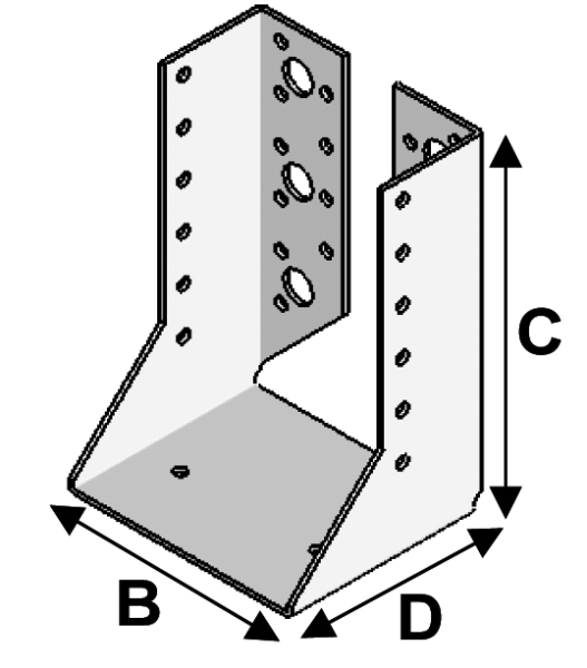 Wing Joist Hanger100x170x2