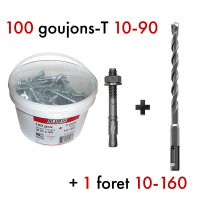 Kit Goujon T 10-90 + foret