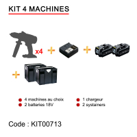 Kit 4 app+2 bat+1cha+2sys