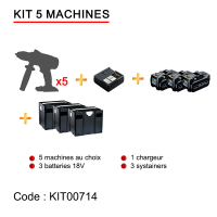 Kit 5 app+3 bat+1cha+3sys